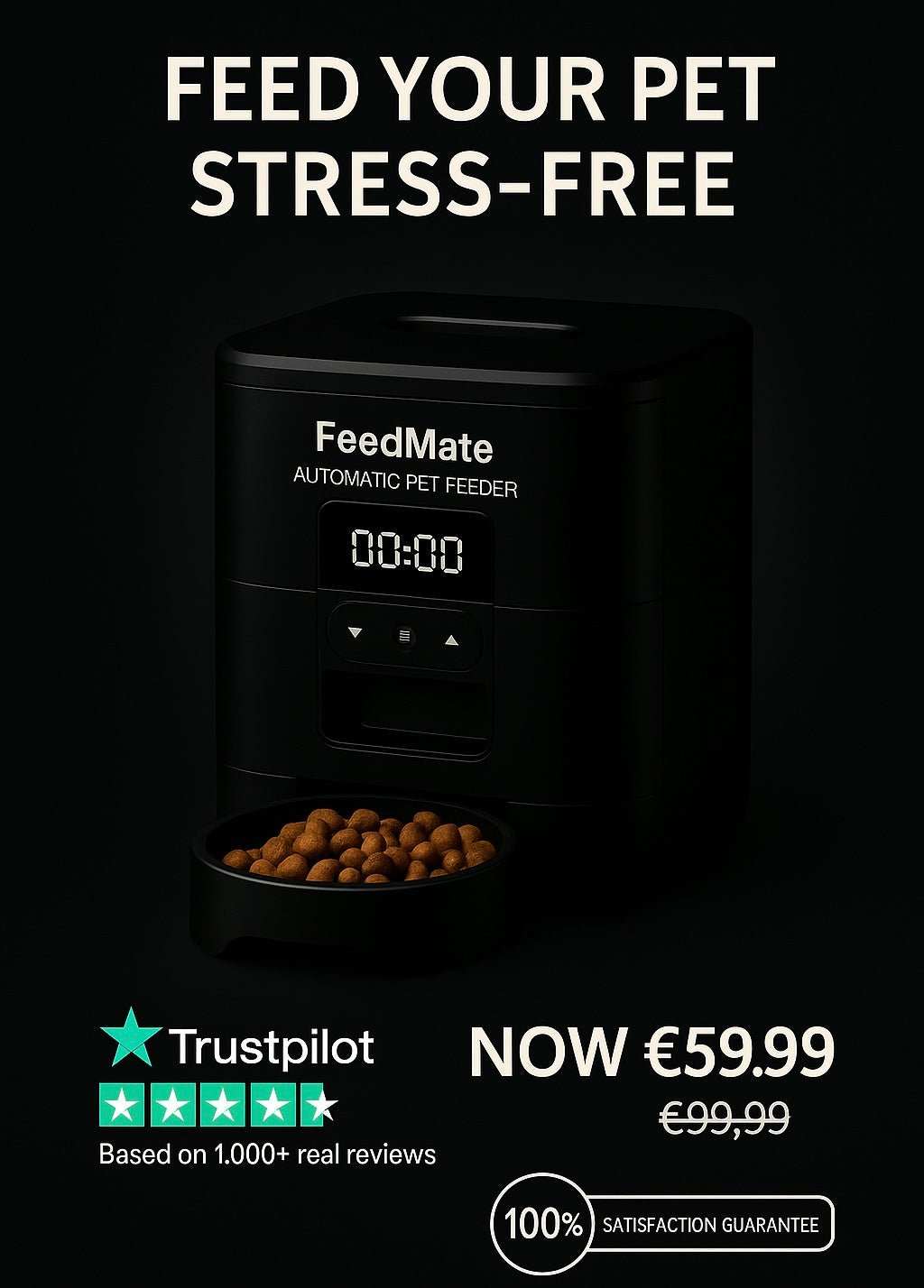 FeedMate™ – Smart Pet Feeder | Automatic Food Dispenser for Cats & Dogs – Smart Automatic Feeder for Cats and Dogs | Feedmate