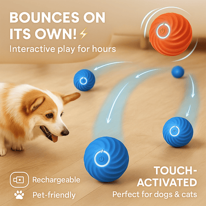FeedMate SmartBall™ – The Bouncing Fun Ball for Your Pet! – Smart Automatic Feeder for Cats and Dog toys | Feedmate