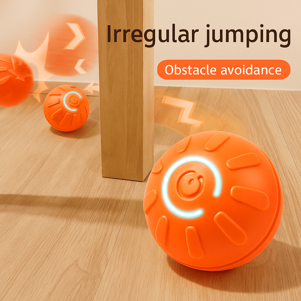FeedMate SmartBall™ – The Bouncing Fun Ball for Your Pet! – Smart Automatic Feeder for Cats and Dog toys| Feedmate